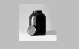 طراحی ظروف مکمل بدنسازی با قابلیت حمل آسان و درپوش ایمن