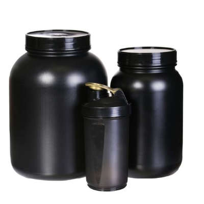 طراحی ظروف مکمل بدنسازی با قابلیت حمل آسان و درپوش ایمن